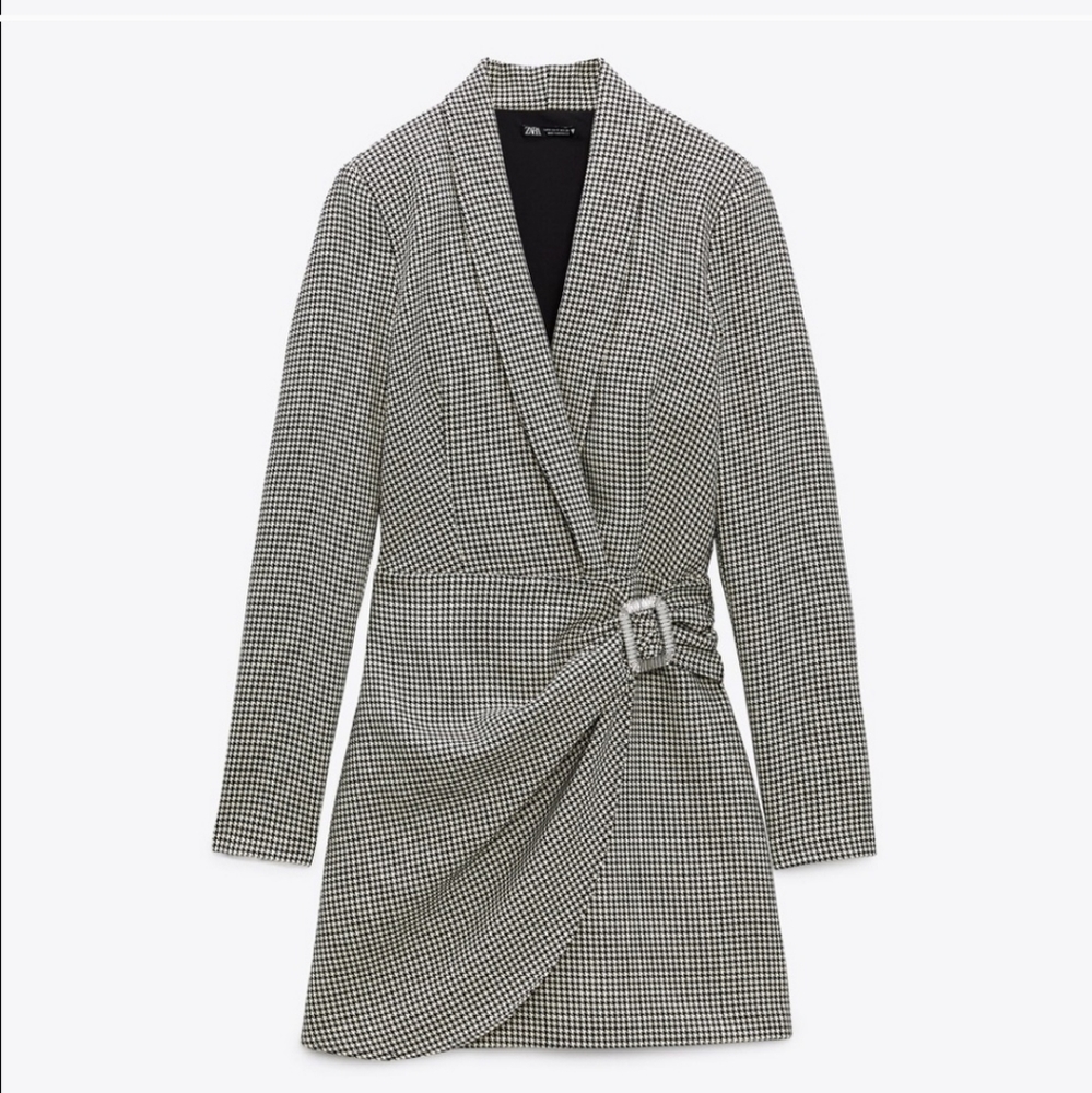 Zara * Bloggers Favorite houndstooth blazer dress - Picture 14 of 16
